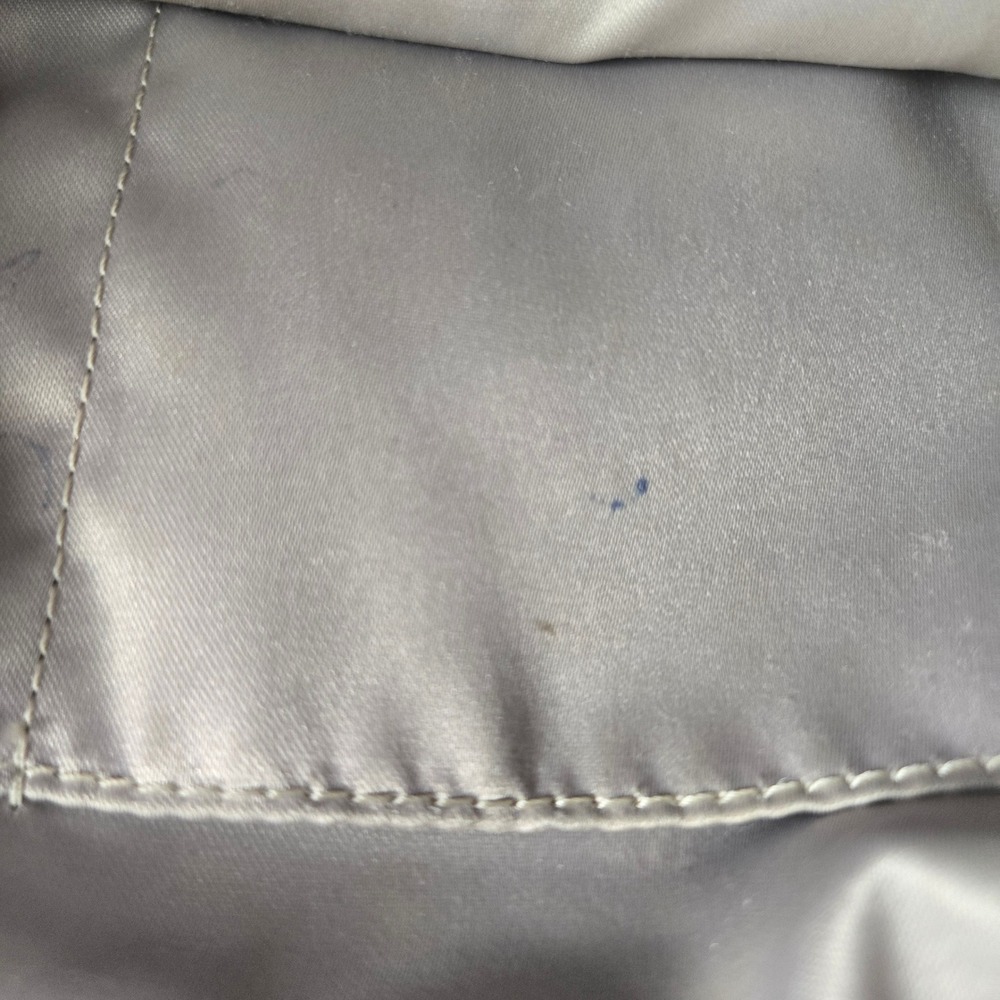 Coach Park Metro Tote Women Large Pewter Metallic Leather Purse - Picture 9 of 12